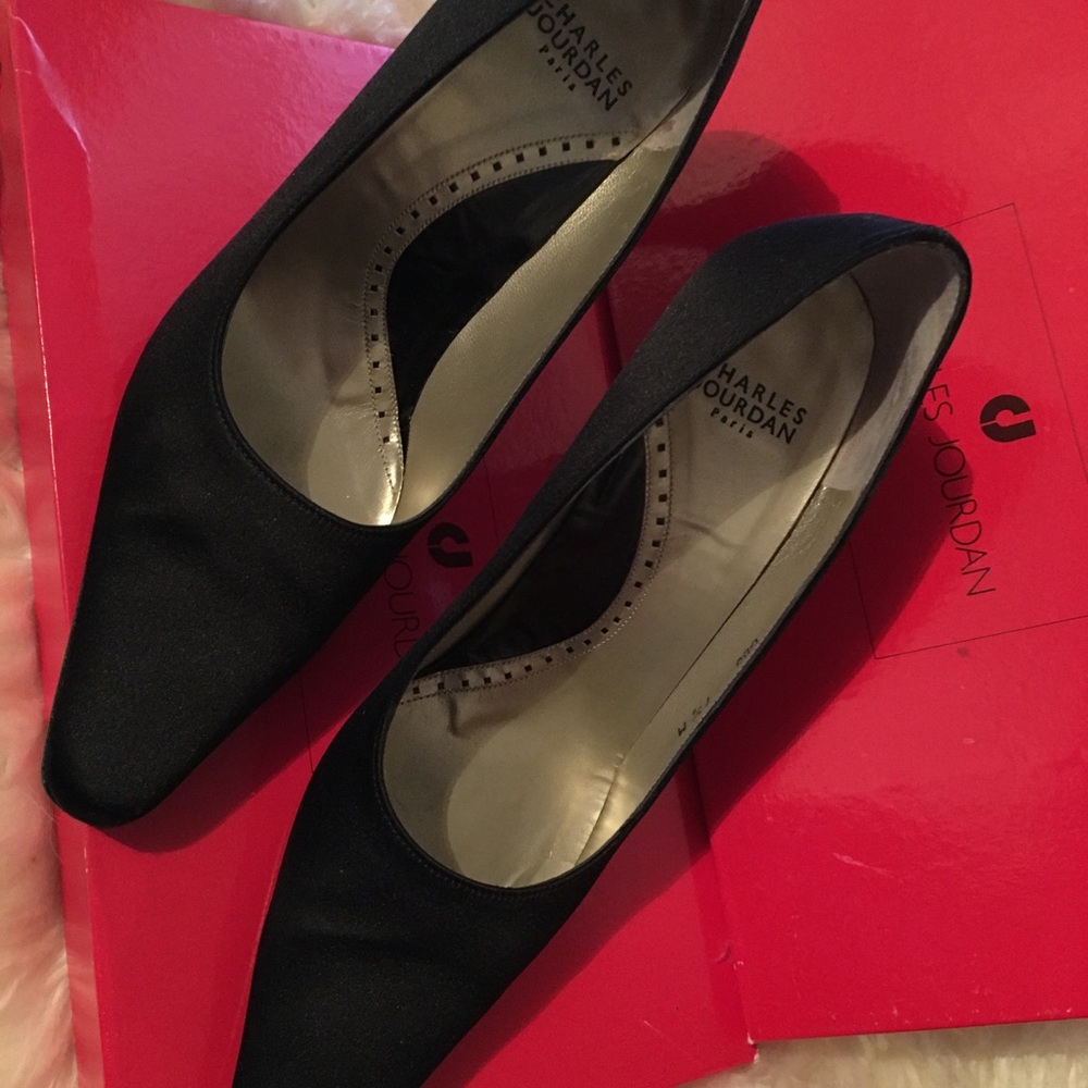 Charles Jourdan black heels